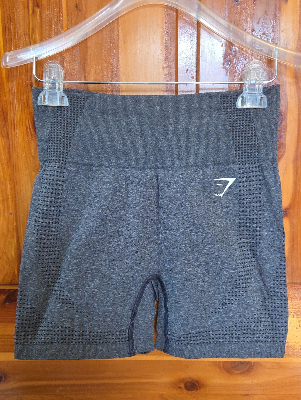 Gymshark Dark Gray Seamless High-Waist Bike Shorts